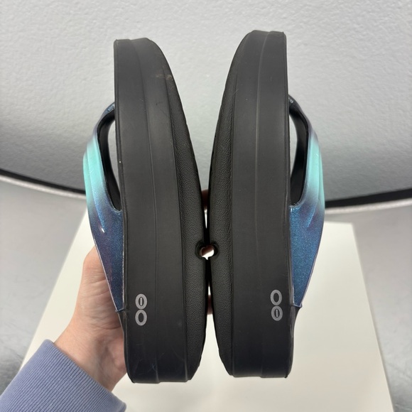 OOFOS OOmega OOlala Luxe Platform Sandal - Atlantis - Picture 10 of 13